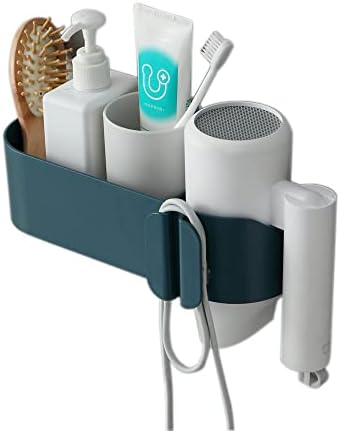 Multifuncional secador de cabelo banheiro banheiro vaso sanitário de vaso de armazenamento cabide secador de cabelo prateleira rack de secador de cabelo