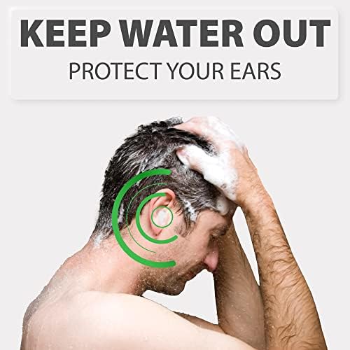 Tampões para o ouvido de cera PQ para sono - 6 tampões para os ouvidos de cera de silicone para dormir e natação - tampões de orelha de gel para cancelamento de ruído, proteção da orelha - tampões para os ouvidos do sono com nível de bloqueio de som de 32 dB