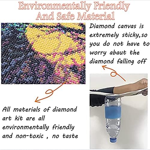 Qazwsx diamante pintura apenas respira o kit de bordado redondo de bordado redondo de decors dons de mosaico kit de ponto