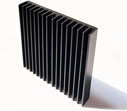 Descantador de calor 60mm dissolução de calor 60x60 x10mm/ 2,36''x 2,36''x 0,39 '', dissipador de calor de alumínio mais frio para refrigeração do radiador Painel LED Router IC Amplifier Platform Chip Fas e DIY