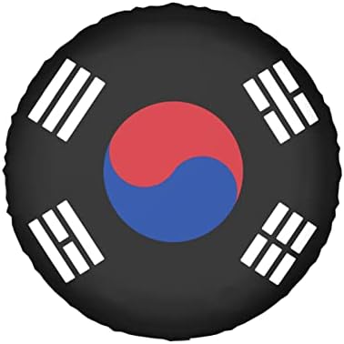 Tampas de pneus de bandeira coreana Protectores de rodas de pó de proteção solar para protetor de pneus de carro