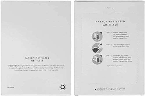 4 Pacote de refrigerador de ar -refrigerador Substituição de reposição de arefrigoridade de filtro de ar ativada por carbono Compatível com Frigidaire e Electrolux scpureAir2pk, Paultra, RAF1150.242061001.2420478