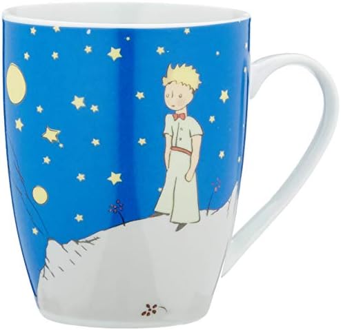Le petit príncipe lpp caneca com design noturno estrelado, cerâmica, azul, 9 cm