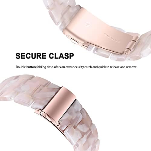 Banda de relógio de cinta de resina de 20 mm para Garmin Venu Sq Vivoactive 3/Vivomove HR/Forerunner 645 245 Smartwatch Bracelet