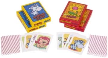 Favores exclusivos de festa de cartas de jogo | Jogos variados | 6 pcs