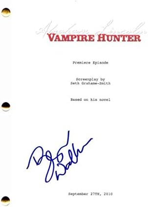 Benjamin Walker assinou autógrafo - Abraham Lincoln Vampire Hunter Script Full Movie - Dominic Cooper, Rufus Sewell, Anthony Mackie,