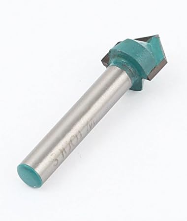 Aexit Blue Silver Ferramenta Especial Tom Metal V Tipo Slotting Cutter Router Grooving Bit 1/4 X 1/2 Modelo: 35AS580QO728