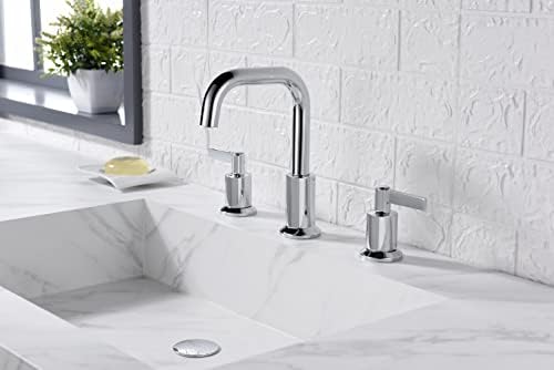 Torneiras Ultra Faucets UF57000 Banheiro, torneira de lavatório generalizada de duas mãos, cromo polido