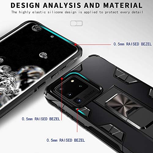 Samsung Galaxy S20 Ultra Caso Caso Militar de Caixa de Kickstand Armadura Holstar Armadura Pesada Proteção à prova de choque para Samsung