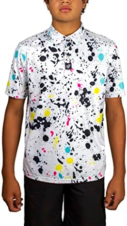 3G Golf Wear Boys Polo Camisa Perfomance HorERidade Wicking Dry Fit Sleeve Fashion Fashion Polo Athletic Golf Polo
