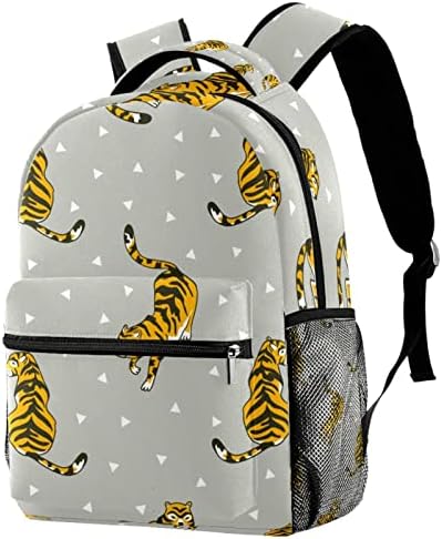 Mochila VBFOFBV para Mulheres Daypack Laptop Backpack Bolsa Casual de Viagem, Cartoon Tiger Animal