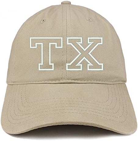 Trendy Apparel Shop TX State Bordado de algodão macio chapéu de pai