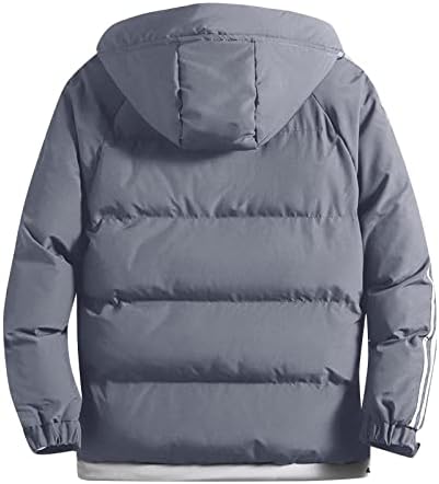 Jaquetas para homens inverno novo bloco de cores soltas espessadas com capuz com casaco casual jaquetas casuais