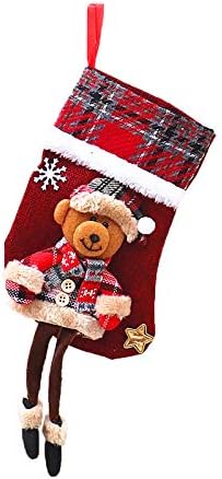 Moda de meias de Natal Bolsa de presente Supplias de decoração de árvore de Natal