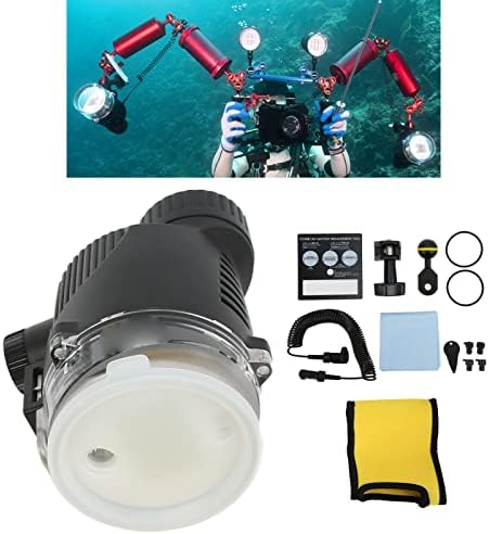 Câmera de mergulho Strobe Light 100m/328 pés à prova d'água Câmera de mergulho Flash Flash Light para iluminação fotográfica de mergulho para esportes subaquáticos