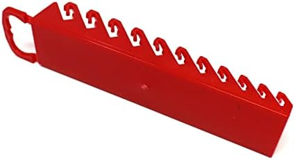 Plástico portátil portátil de plástico vermelho 11 ferramentas Gripper Organizer bandeja