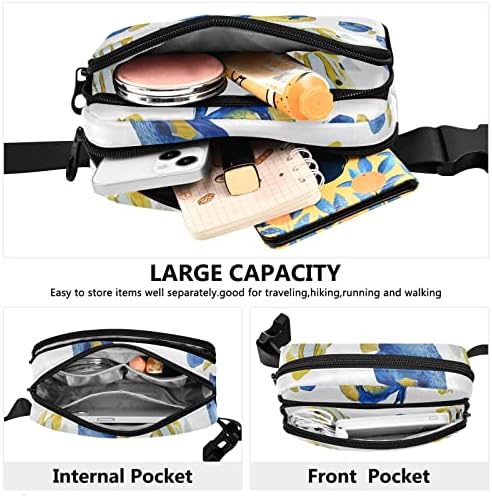 Fish Fanny Packs for Momen Men Belt Belt com cinta ajustável Pacote de cintura Crossbody Bolsa Bolsa para viajar