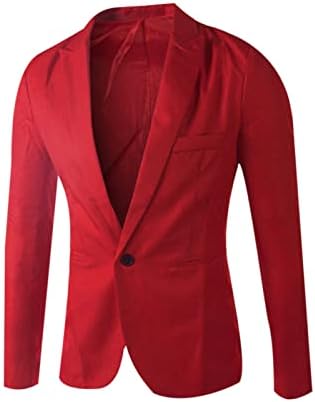 Jaqueta de terno slim fit casual slim 1 botão diariamente blazer de cor sólida cor de casaco esportivo de cor esportivo
