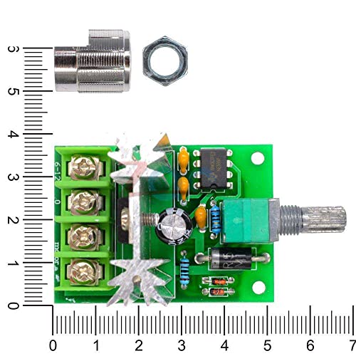 6A 6V-12V DC Motor Speed ​​Control Modulação de largura de pulso PWM Interruptor do controlador