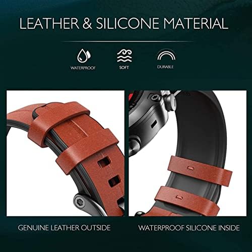 Iotup Sport Leather Silicone Watch Band Strap for Garmin Fenix ​​7x 7 6x 6 Pro 5x 5 Plus 3HR Easy Fit Rick Release Pulseira 26 22mm