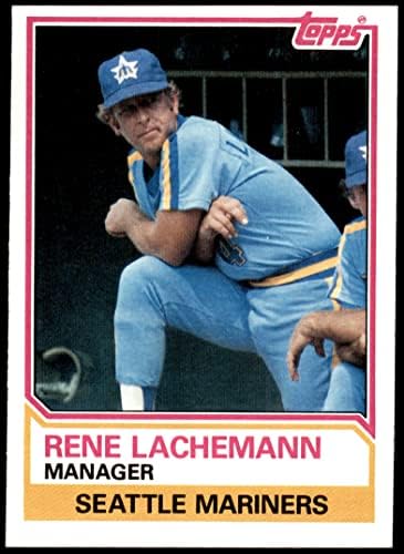 1983 Topps 336 Rene Lachemann Seattle Mariners NM Mariners
