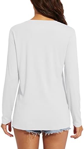 MagComsen feminino upf 50+ camisas de manga longa Camisa de proteção solar camiseta de proteção ao ar livre camiseta de desempenho