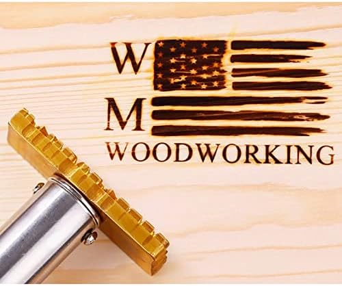 Ferro de marca elétrica personalizada para o logotipo personalizado de madeira, marca o kit de criação de carimbo de calor de ferro, incluindo a alça, a madeira artesanal por design