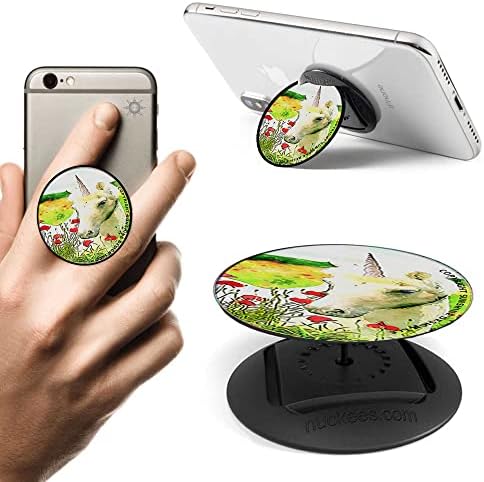 Blue Eye Unicorn Roses Rosas Phone Grip Stand Cits se encaixa no iPhone Samsung Galaxy e mais