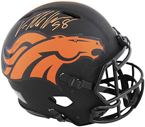 Broncos von Miller assinou o Eclipse Speed ​​Compresa Speed ​​Proline Capacete JSA Testemunha - Capacetes Autografados