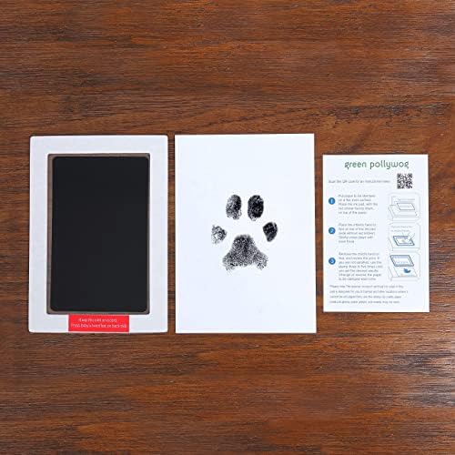 Pollywog verde - bloco de tinta de tinta de toque limpo extra grande para animais de estimação | PAWPRINTS PARA COMAS E CATS NÃO TOXIC | Kit de carimbo de impressão de pata | Kit de impressão de pata de cachorro | Manada de pegada de gatos