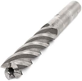 X-dree 45mm de profundidade de corte 4 flautas HSS Ferramenta de cortador de moinho de extremidade espiral 9,5 mm x 9,5