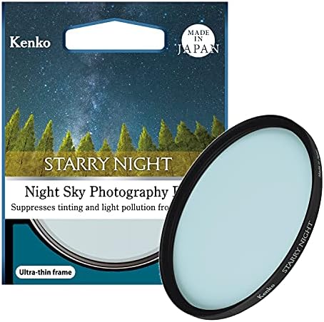 Filtro noturno de Kenko Starry 55mm Filtro de redução de poluição luminosa para fotografia astronômica e noturna da cidade