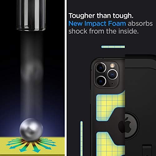 Spigen Tough Armour [Extreme Protection Tech] projetada para iPhone 11 Pro Case - XP Black