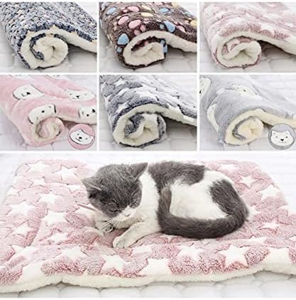Cobertores de cães para cães grandes - cobertor de estimação - portátil espessado de lã macia de lã macia cama casa portátil lavável