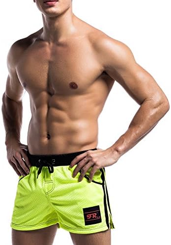 Cresay Men Low Rise Boxer Sports Soft Running Training Gym Shorts