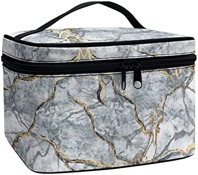 Bolsa de maquiagem de mármore coeqine sacos de cosméticos portáteis de grande capacidade para bolsa de higiene pessoal de viagens
