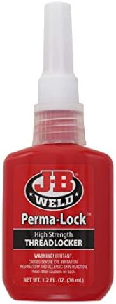 J -B Weld 27106 Perma -Lock High StrengthLocker - Vermelho - 6 ml
