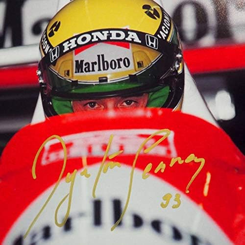 Raro-t Ayrton Senna Fórmula 1 Limited Signature Edition Studio Licenciado FOTO LICENDED Custom Frame