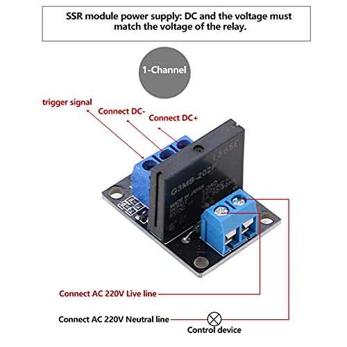 Módulo SSR canal mono de 5V/12V para todos os tipos de DIY