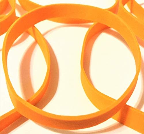Bandos de borracha para serviço pesado não-Latex | Pacote de 20 bandas de borracha premium laranja ~ pacote seguro para o escritório