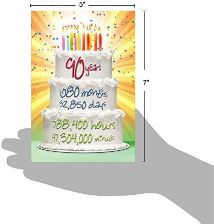 Nobleworks - 90º cartão de feliz aniversário do marco - Cartão engraçado para 90 anos de idade, Humor de idosos - Counto do Ano Count 90 C9096MBG