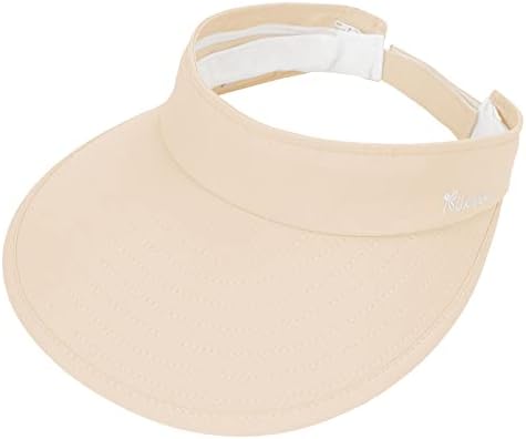 Chapéus solar para mulheres Proteção UV Brim larga 2 em 1 zíper visor de verão chapéu de golfe feminino de praia de praia