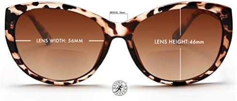 Samba Shades Reader Sunglasses para mulheres Bifocal para ler Under the Sun Cateye Glasses