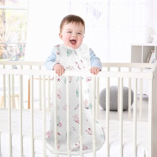Vvfelixl Sack Sack para bebês recém -nascidos - Mindbêndio Pinky Butterfly Baby Blanket - Swaddle Transition Sleeping para bebês - Terno para dormir para criança 12-24 meses