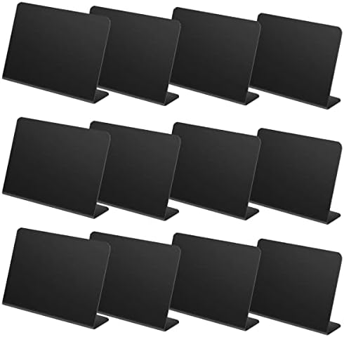 12 PCS Mini-quadro-negro em forma de L Sinais