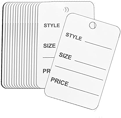 Perco de preços de marcação sem estrutura de perco tamanho 32 * 48mm pacote de 1000 roupas de papel tag