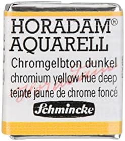 Schmincke - Horadam® Aquarell - Aquarelas dos melhores artistas, 525 azeitona amarelada, 14 525 044, 1/2 pan