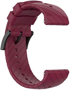 Huabao Watch Strap Compatível com Suunto 7/Suunto D5/Suunto 9, Banda de substituição de tira esportiva de silicone