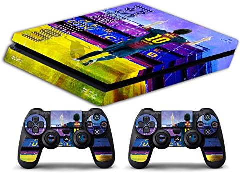 Skin PS4 Slim - Lionel Messi FC Barcellona Ultras - Capas de decalque de edição limitada Adesiva PlayStation 4 Slim