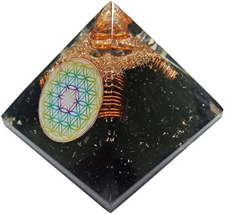 Orgono Pirâmide grande Gerador de Energia de Cristal Turmalina Cura de Meditação de Proteção EMF